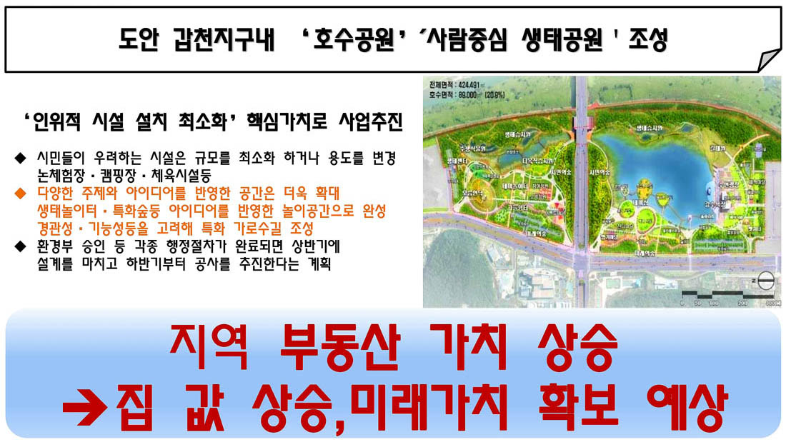 프리미엄-도안갑천지구내호수공원